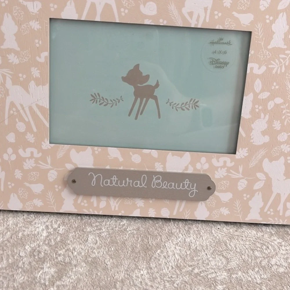 Brand New Hallmark Disney Baby “Natural Beauty” Bambi Picture Frame 4”x6” Photo